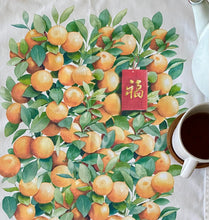 Load image into Gallery viewer, Tea Towel "CNY oranges" TT28