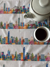 Load image into Gallery viewer, Tea Towel "HK Colorful Skyline" TT46