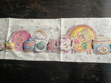 Load image into Gallery viewer, Table Runner "Peranakan Teapots" 3M TR30