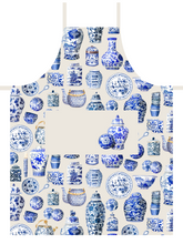 Load image into Gallery viewer, Apron "Chinese Porcelain" A06