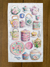 Load image into Gallery viewer, Tea Towel "Peranakan Teapots" TT30