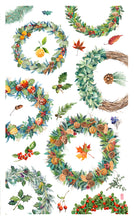 Load image into Gallery viewer, Tea Towel "Christmas Wreath"