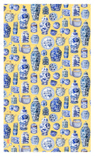 Load image into Gallery viewer, Tea Towel "Chinese Porcelain" (yellow) TT06Y