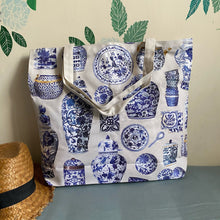 Load image into Gallery viewer, Tote Bag "Chinese Porcelain" TB06