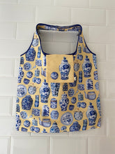 Load image into Gallery viewer, Shopping Bag "Chinese Porcelain Yellow" SB06Y