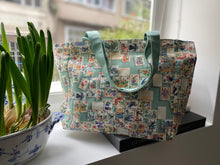 Load image into Gallery viewer, Tote Bag "Vintage mahjong" (smaller size) TB19S