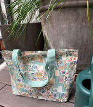 Load image into Gallery viewer, Tote Bag "Vintage mahjong" (smaller size) TB19S