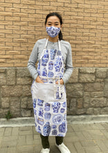 Load image into Gallery viewer, Apron "Chinese Porcelain" A06