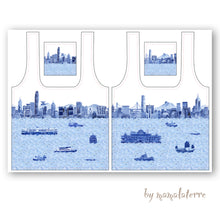 Load image into Gallery viewer, Shopping Bag "Hong Kong Skyline" SB12