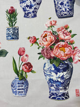 Load image into Gallery viewer, Tea Towel "Porcelain & Flower" TT17