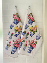Load image into Gallery viewer, Tea Towel "Porcelain & Flower" TT17