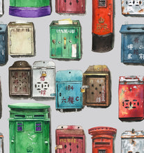 Load image into Gallery viewer, Tea Towel "Hong Kong Mailboxes" TT11