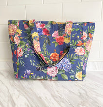 Load image into Gallery viewer, Tote Bag "Colorful Flowers" (smaller size) TB25S