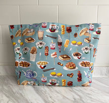 Load image into Gallery viewer, Tote Bag "Hong Kong Snacks" (smaller size) TB13S
