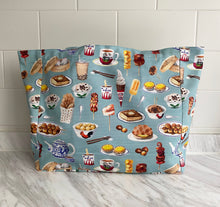 Load image into Gallery viewer, Tote Bag "Hong Kong Snacks" (smaller size) TB13S