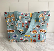 Load image into Gallery viewer, Tote Bag &quot;Hong Kong Snacks&quot; (smaller size) TB13S
