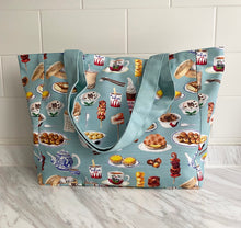 Load image into Gallery viewer, Tote Bag "Hong Kong Snacks" (smaller size) TB13S