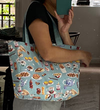 Load image into Gallery viewer, Tote Bag "Hong Kong Snacks" (smaller size) TB13S