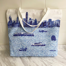 Load image into Gallery viewer, Tote Bag "Blue Skyline" TB12