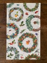 Load image into Gallery viewer, Tea Towel "Christmas Wreath"