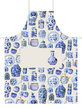 Load image into Gallery viewer, Apron "Chinese Porcelain" A06