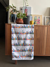 Load image into Gallery viewer, Tea Towel &quot;HK Colorful Skyline&quot; TT46
