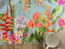 Load image into Gallery viewer, Tea Towel &quot;Tropical flowers&quot; TT35
