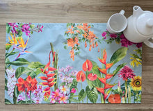 Load image into Gallery viewer, Tea Towel &quot;Tropical flowers&quot; TT35
