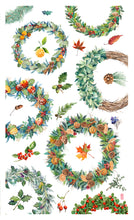 Load image into Gallery viewer, Tea Towel &quot;Christmas Wreath&quot;
