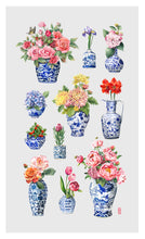Load image into Gallery viewer, Tea Towel &quot;Porcelain &amp; Flower&quot; TT17
