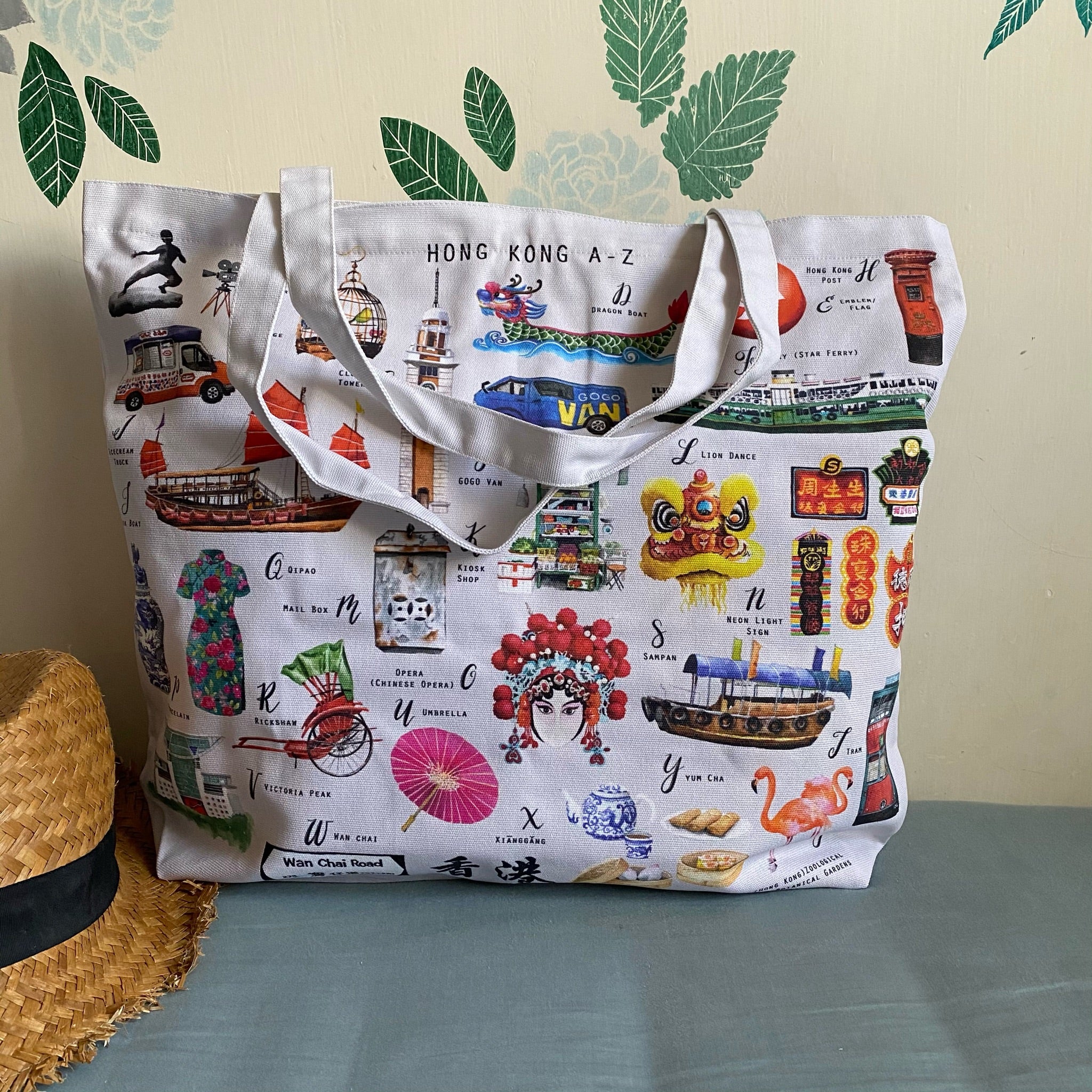 Tote Bag "Hong Kong A-Z" TB09 – By Mamalaterre