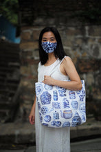 Load image into Gallery viewer, Tote Bag &quot;Chinese Porcelain&quot; TB06
