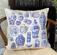 Load image into Gallery viewer, Cushion Cover &quot;Chinese Porcelain&quot; C06

