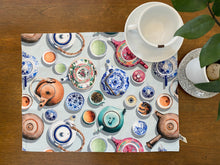 Load image into Gallery viewer, Placemat &quot;Porcelain &amp; Teapot&quot; (double sided) PM06
