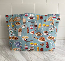 Load image into Gallery viewer, Tote Bag &quot;Hong Kong Snacks&quot; (smaller size) TB13S
