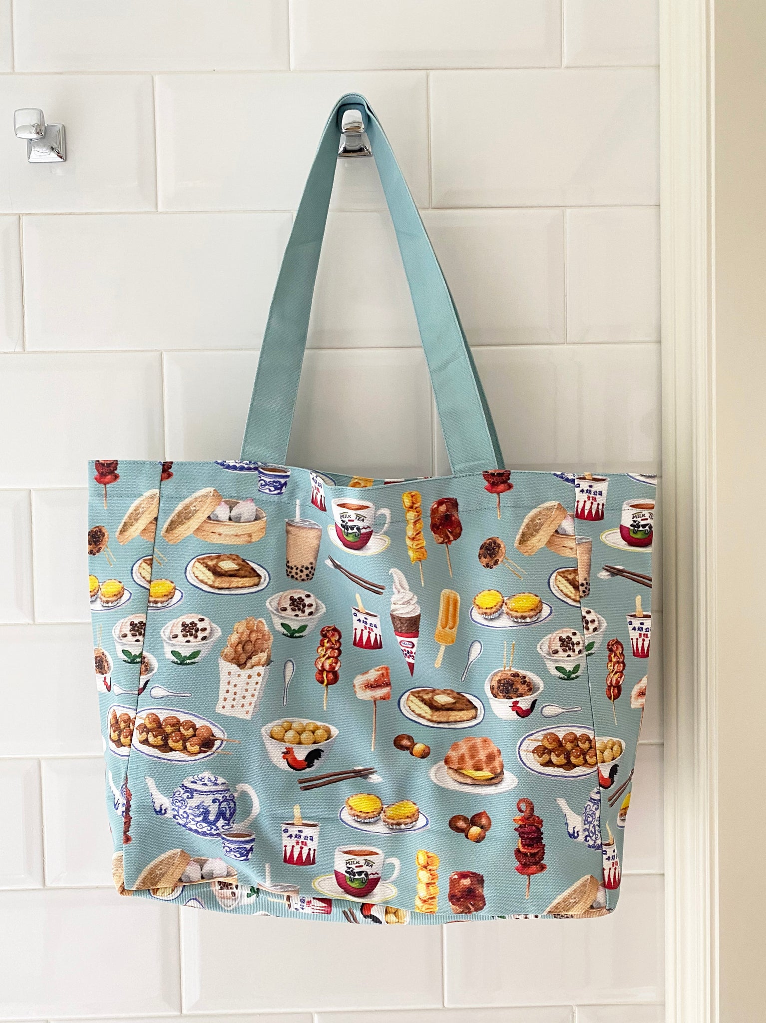 Tote Bag Hong Kong Snacks (smaller size) TB13S – By Mamalaterre