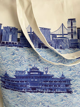 Load image into Gallery viewer, Tote Bag &quot;Blue Skyline&quot; TB12
